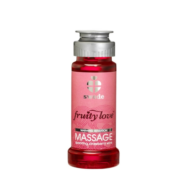 Έλαια Μασάζ Προκαταρκτικά - Fruity Love Massage Sparkling Strawberry Wine 100ml